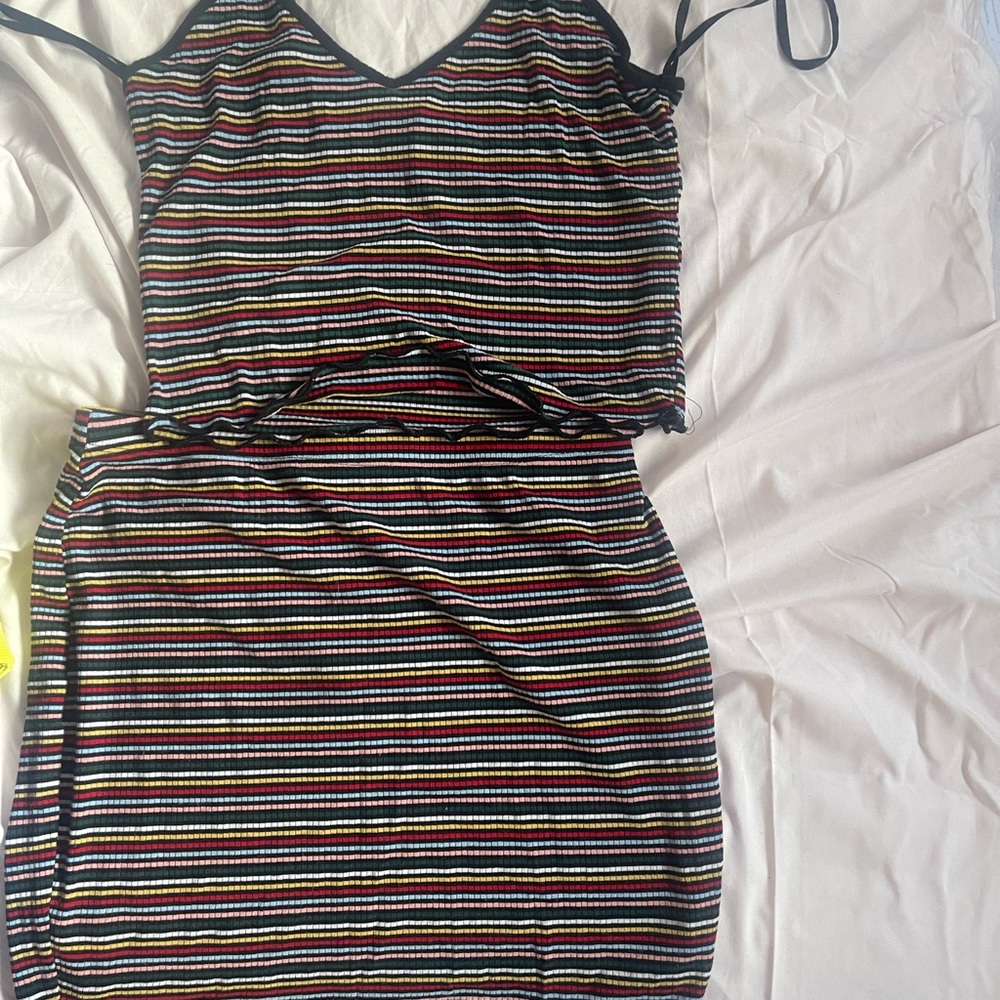 Two piece shirt and skirt